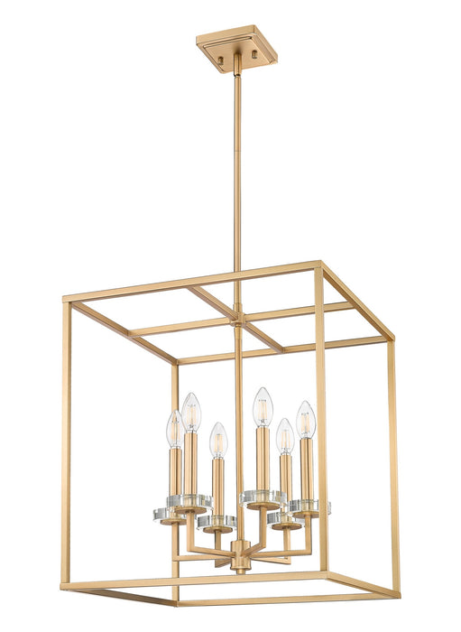 Z-Lite - 6100-21MGLD - Six Light Chandelier - Gaultier - Mordern Gold