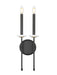 Z-Lite - 6100-2S-MB - Two Light Wall Sconce - Gaultier - Matte Black+Mordern Gold