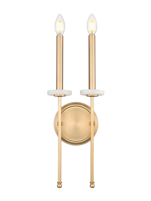 Z-Lite - 6100-2S-MGLD - Two Light Wall Sconce - Gaultier - Mordern Gold