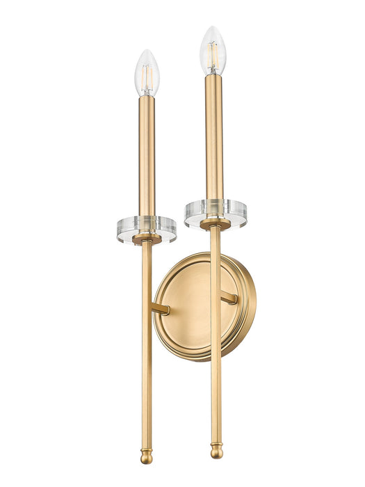 Z-Lite - 6100-2S-MGLD - Two Light Wall Sconce - Gaultier - Mordern Gold