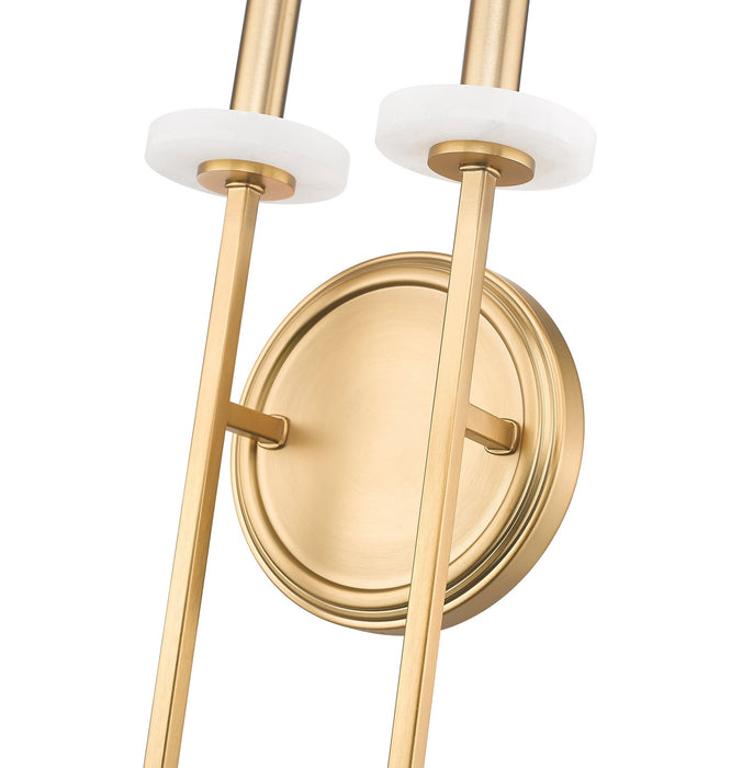 Z-Lite - 6100-2S-MGLD - Two Light Wall Sconce - Gaultier - Mordern Gold