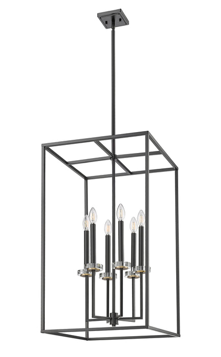 Z-Lite - 6100-32MB - Six Light Chandelier - Gaultier - Matte Black+Mordern Gold