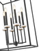 Z-Lite - 6100-32MB - Six Light Chandelier - Gaultier - Matte Black+Mordern Gold