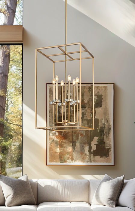 Z-Lite - 6100-32MGLD - Six Light Chandelier - Gaultier - Mordern Gold