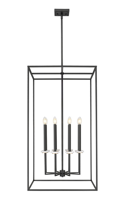 Z-Lite - 6100-44MB - Eight Light Chandelier - Gaultier - Matte Black+Mordern Gold