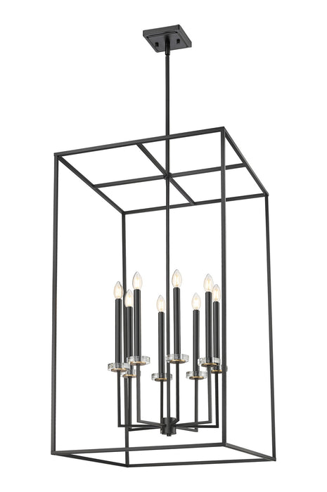 Z-Lite - 6100-44MB - Eight Light Chandelier - Gaultier - Matte Black+Mordern Gold