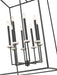 Z-Lite - 6100-44MB - Eight Light Chandelier - Gaultier - Matte Black+Mordern Gold