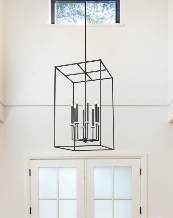 Z-Lite - 6100-44MB - Eight Light Chandelier - Gaultier - Matte Black+Mordern Gold