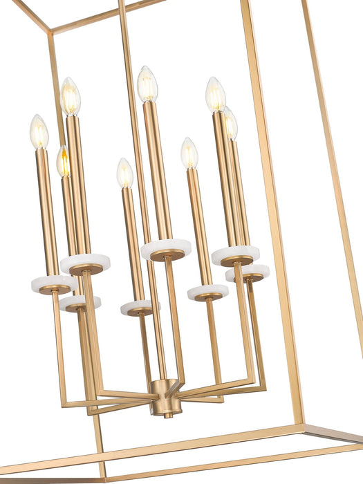 Z-Lite - 6100-44MGLD - Eight Light Chandelier - Gaultier - Mordern Gold