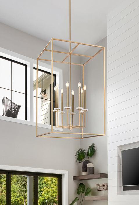 Z-Lite - 6100-44MGLD - Eight Light Chandelier - Gaultier - Mordern Gold