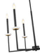 Z-Lite - 6100-6MB - Six Light Chandelier - Gaultier - Matte Black+Mordern Gold
