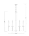 Z-Lite - 6100-6MB - Six Light Chandelier - Gaultier - Matte Black+Mordern Gold