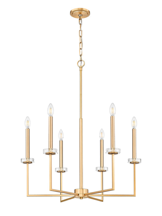 Z-Lite - 6100-6MGLD - Six Light Chandelier - Gaultier - Mordern Gold