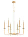 Z-Lite - 6100-6MGLD - Six Light Chandelier - Gaultier - Mordern Gold