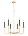 Z-Lite - 6100-6MGLD - Six Light Chandelier - Gaultier - Mordern Gold