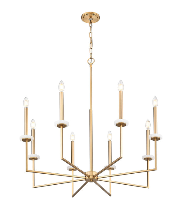 Z-Lite - 6100-8MGLD - Eight Light Chandelier - Gaultier - Mordern Gold