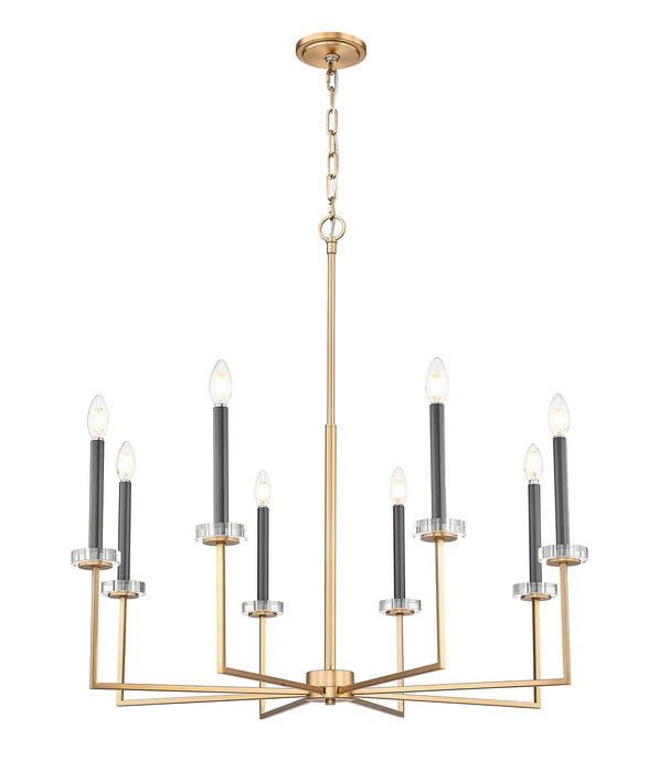 Z-Lite - 6100-8MGLD - Eight Light Chandelier - Gaultier - Mordern Gold