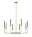 Z-Lite - 6100-8MGLD - Eight Light Chandelier - Gaultier - Mordern Gold