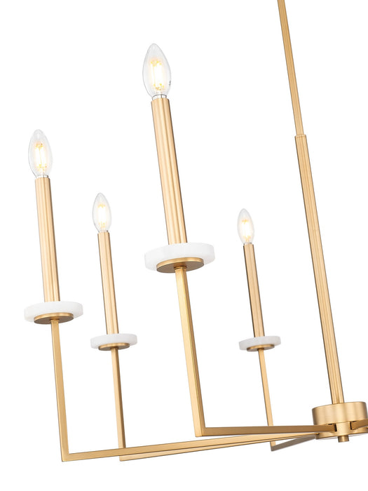 Z-Lite - 6100-8MGLD - Eight Light Chandelier - Gaultier - Mordern Gold