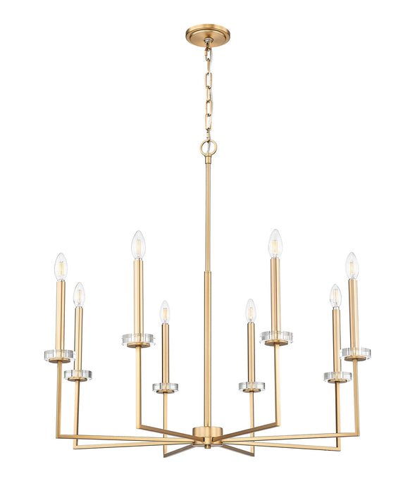 Z-Lite - 6100-8MGLD - Eight Light Chandelier - Gaultier - Mordern Gold