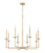 Z-Lite - 6100-8MGLD - Eight Light Chandelier - Gaultier - Mordern Gold
