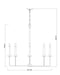 Z-Lite - 6100-8MGLD - Eight Light Chandelier - Gaultier - Mordern Gold