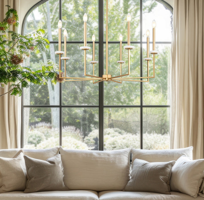 Z-Lite - 6100-8MGLD - Eight Light Chandelier - Gaultier - Mordern Gold