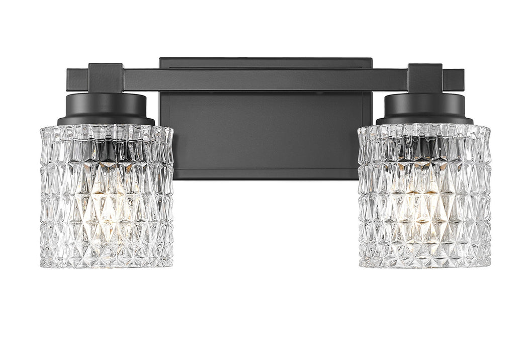 Z-Lite - 6101-2V-MB - Two Light Vanity - Jacqueline - Matte Black