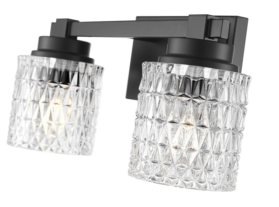 Z-Lite - 6101-2V-MB - Two Light Vanity - Jacqueline - Matte Black