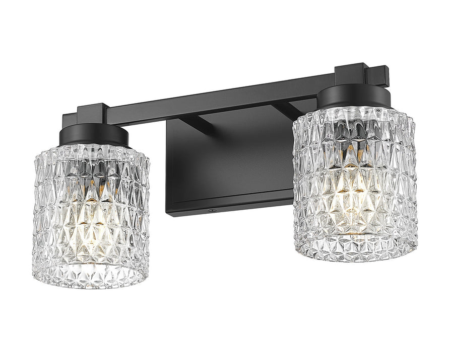 Z-Lite - 6101-2V-MB - Two Light Vanity - Jacqueline - Matte Black