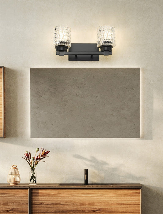 Z-Lite - 6101-2V-MB - Two Light Vanity - Jacqueline - Matte Black