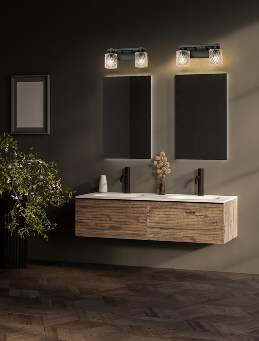 Z-Lite - 6101-2V-MB - Two Light Vanity - Jacqueline - Matte Black