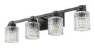 Z-Lite - 6101-4V-MB - Four Light Vanity - Jacqueline - Matte Black