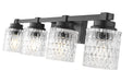 Z-Lite - 6101-4V-MB - Four Light Vanity - Jacqueline - Matte Black