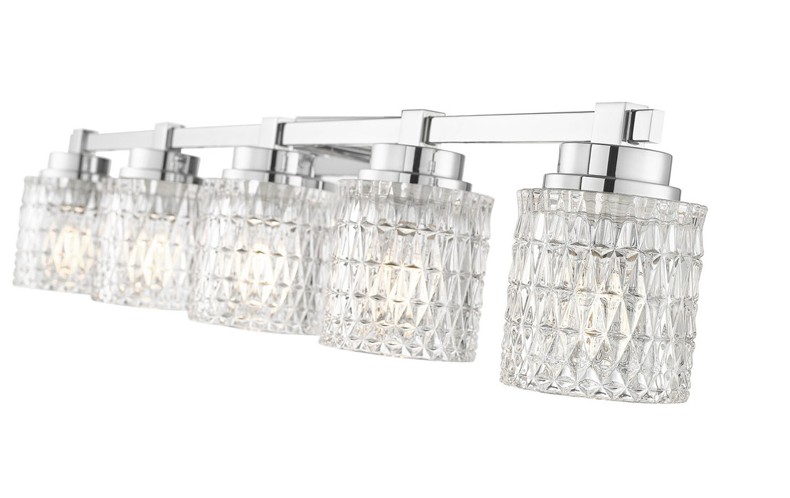 Z-Lite - 6101-5V-CH - Five Light Vanity - Jacqueline - Chrome