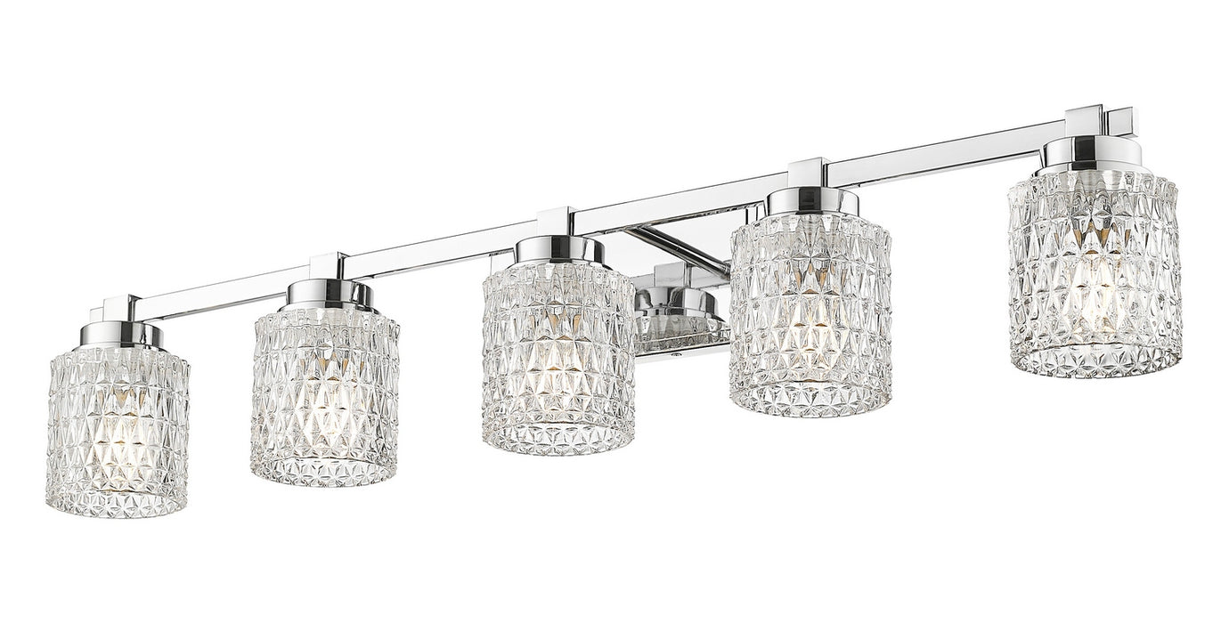 Z-Lite - 6101-5V-CH - Five Light Vanity - Jacqueline - Chrome