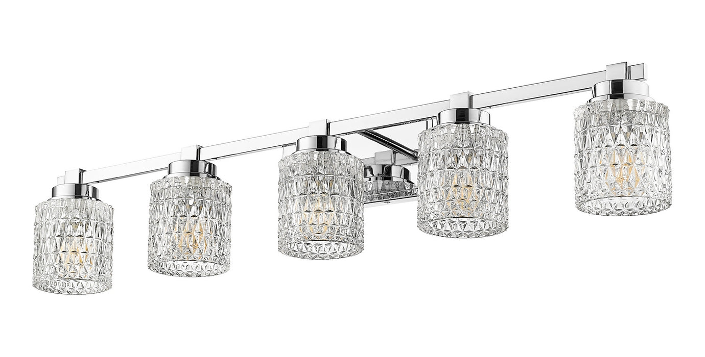 Z-Lite - 6101-5V-CH - Five Light Vanity - Jacqueline - Chrome
