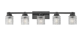 Z-Lite - 6101-5V-MB - Five Light Vanity - Jacqueline - Matte Black