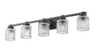 Z-Lite - 6101-5V-MB - Five Light Vanity - Jacqueline - Matte Black