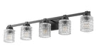 Z-Lite - 6101-5V-MB - Five Light Vanity - Jacqueline - Matte Black