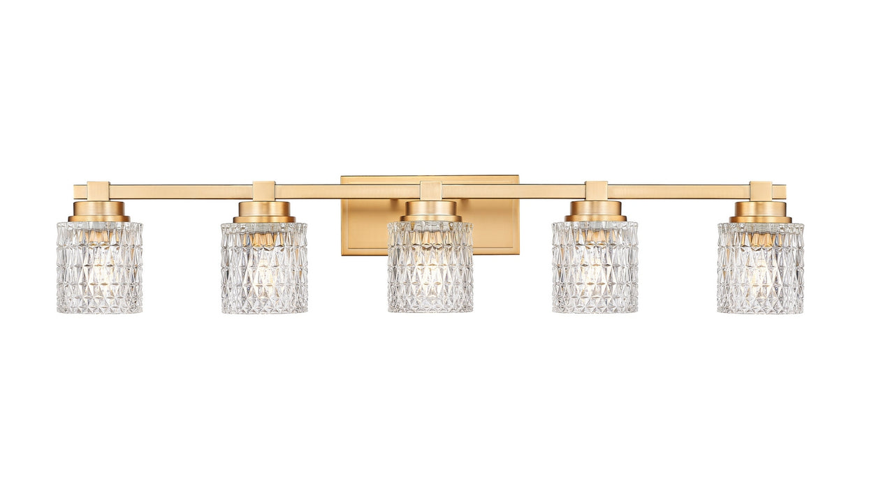 Z-Lite - 6101-5V-MGLD - Five Light Vanity - Jacqueline - Modern Gold