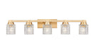 Z-Lite - 6101-5V-MGLD - Five Light Vanity - Jacqueline - Modern Gold