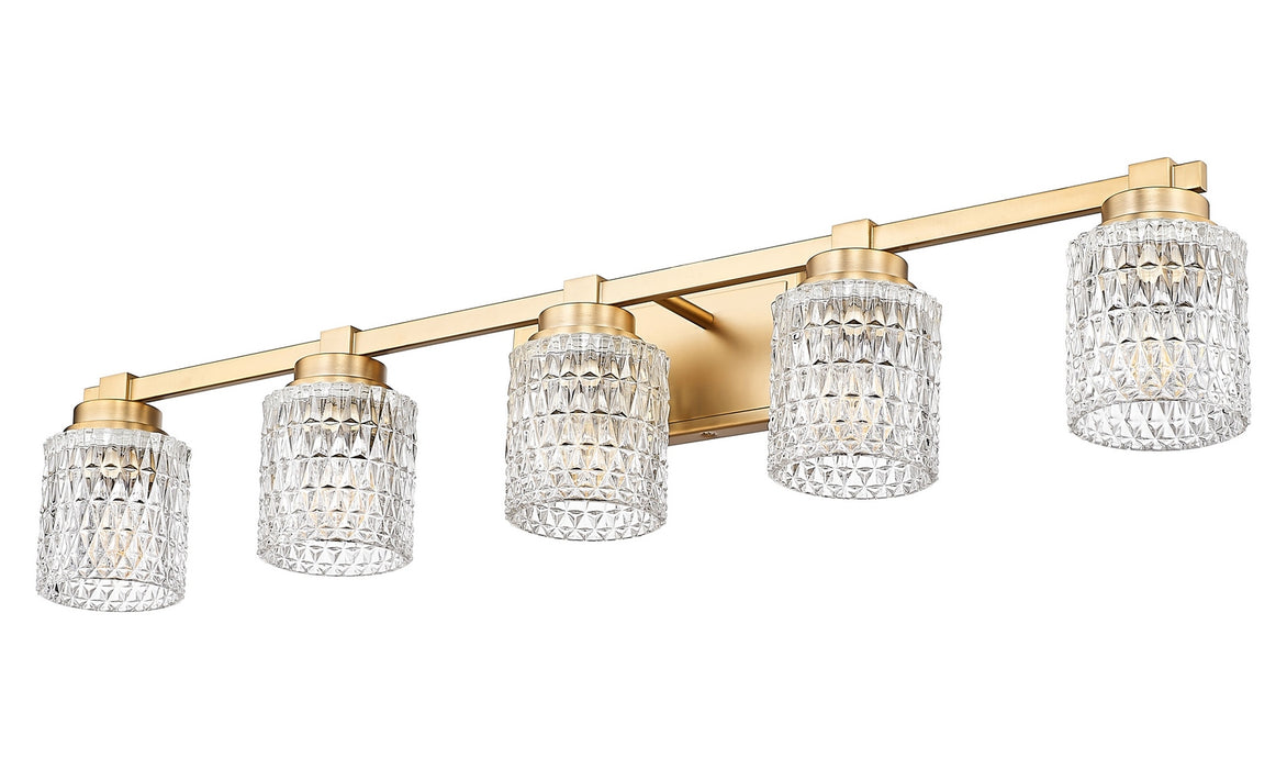 Z-Lite - 6101-5V-MGLD - Five Light Vanity - Jacqueline - Modern Gold