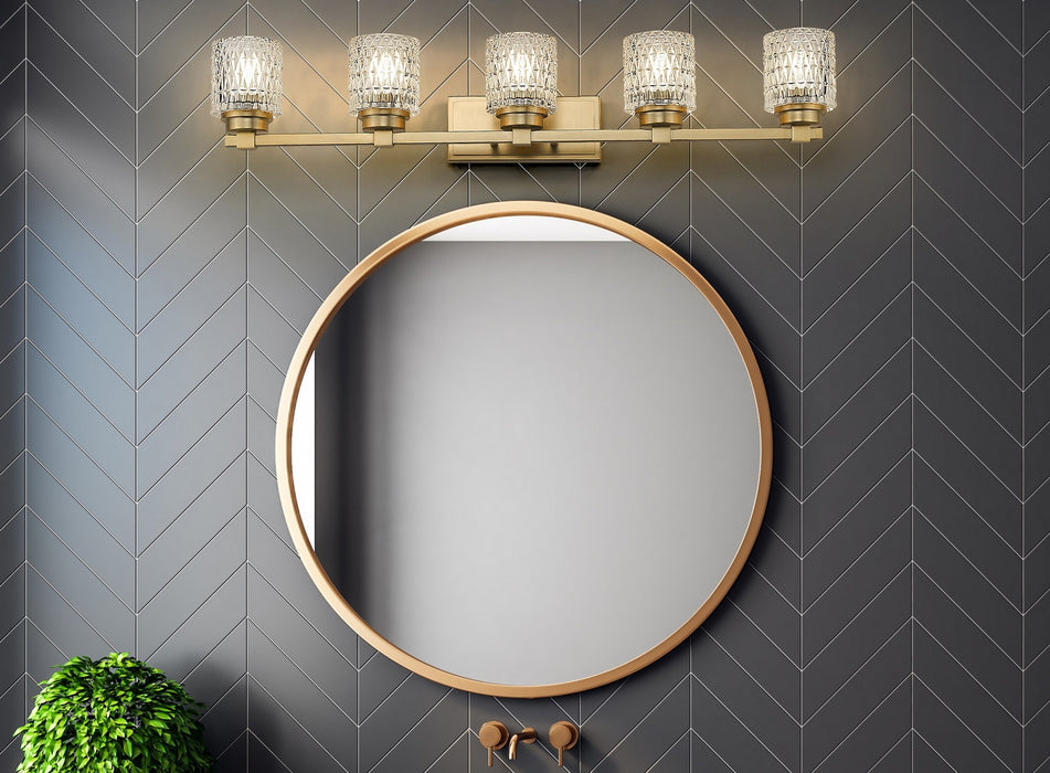 Z-Lite - 6101-5V-MGLD - Five Light Vanity - Jacqueline - Modern Gold
