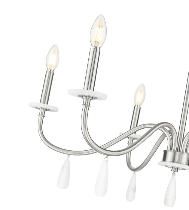 Z-Lite - 6103-32BN - Six Light Chandelier - Toussant - Brushed Nickel