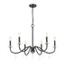 Z-Lite - 6103-32MB - Six Light Chandelier - Toussant - Matte Black