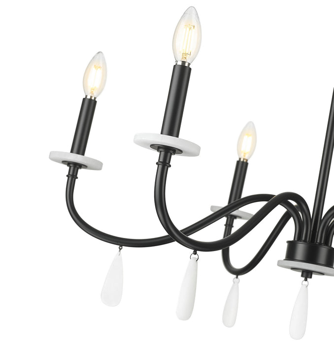 Z-Lite - 6103-32MB - Six Light Chandelier - Toussant - Matte Black