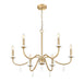 Z-Lite - 6103-32MGLD - Six Light Chandelier - Toussant - Mordern Gold
