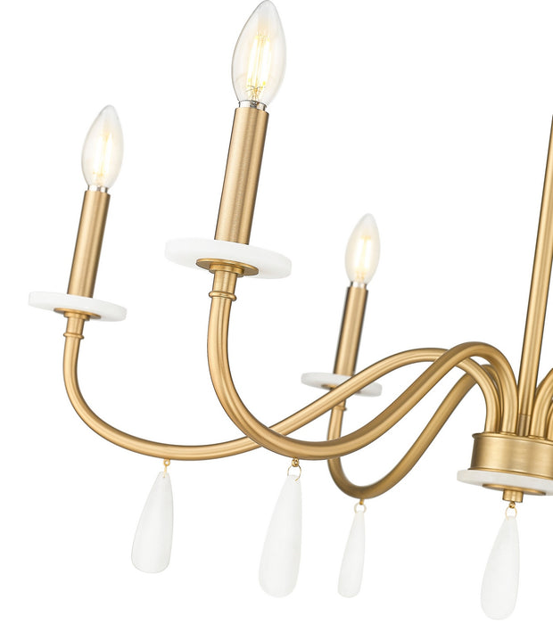 Z-Lite - 6103-32MGLD - Six Light Chandelier - Toussant - Mordern Gold