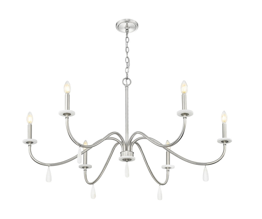 Z-Lite - 6103-45BN - Six Light Chandelier - Toussant - Brushed Nickel